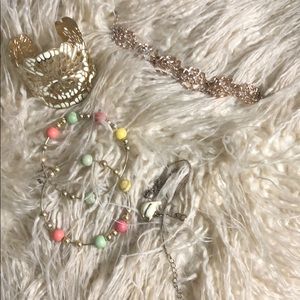 2-Bracelet, earrings, & necklace